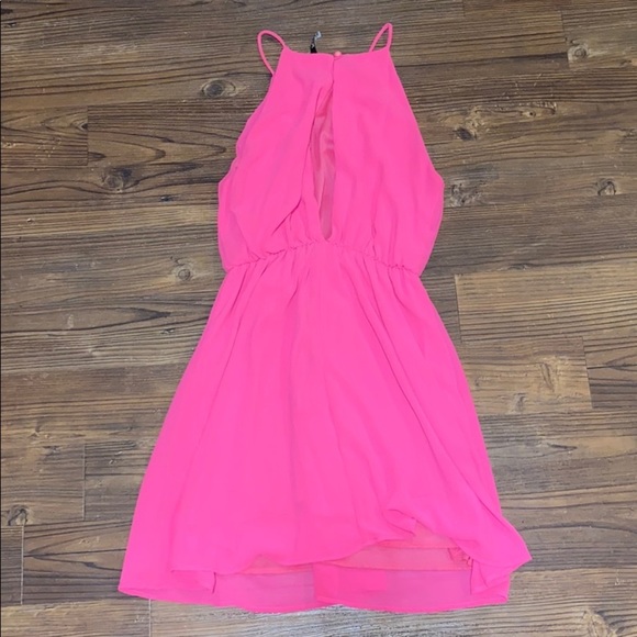 Lulu’s halter bright pink dress size small - Picture 4 of 5